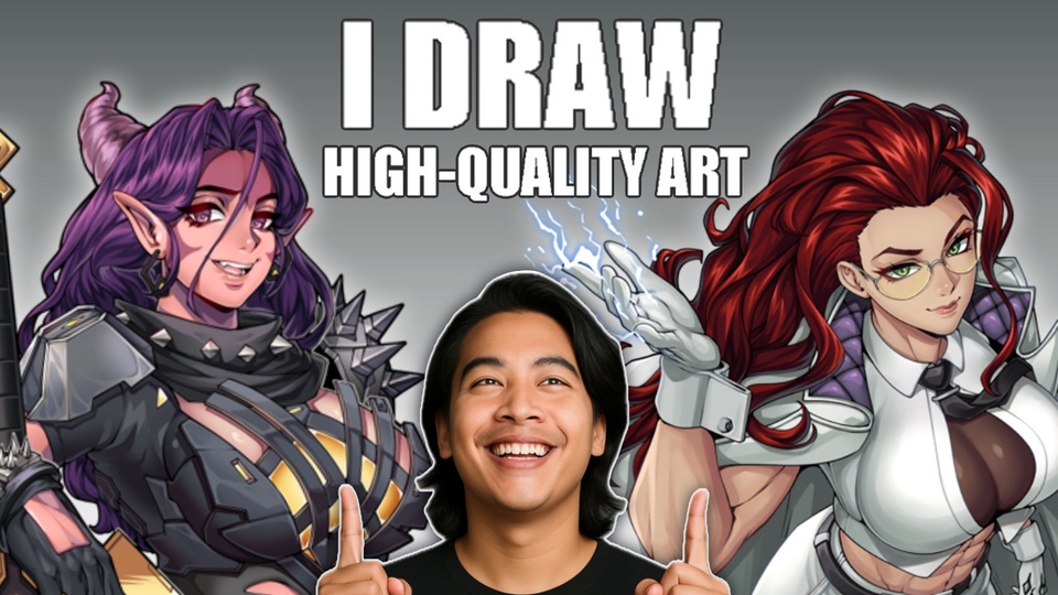 Menggambar karakter, Oc, atau Fanart berkualitas