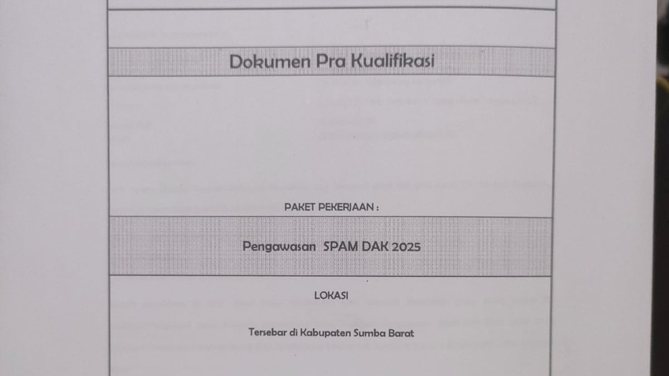 Mengetik/Membuat Dokumen Kualifikasi Perusahaan