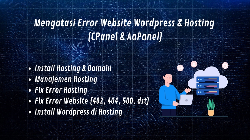 Manage & Fixing Error Website, Hosting, Wordpress