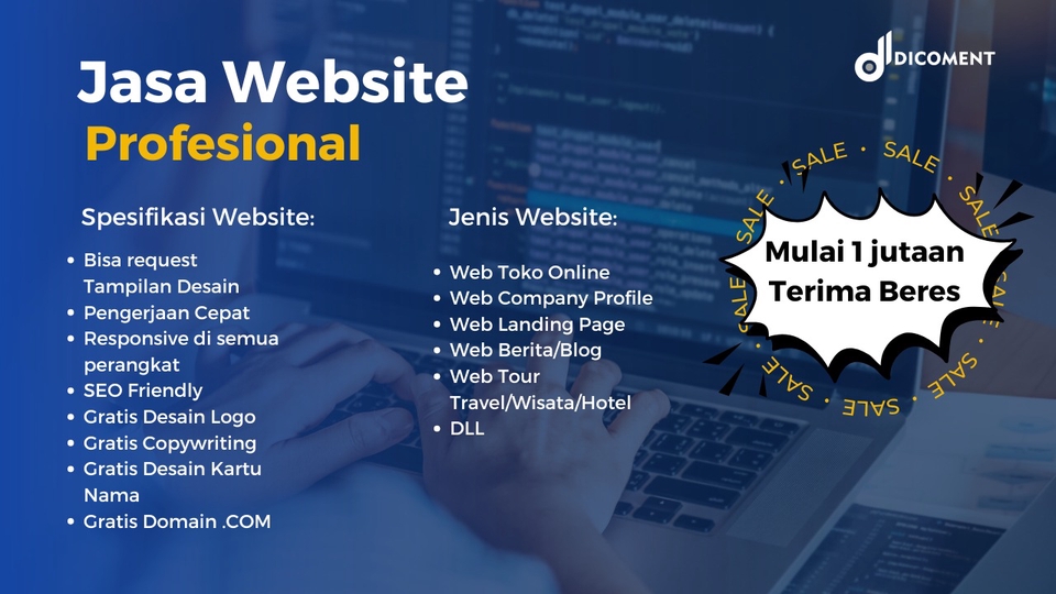 Jasa Lainnya di Web dan Pemrograman - Jasa Website Bisnis Company Profile Elegan dan Profesional