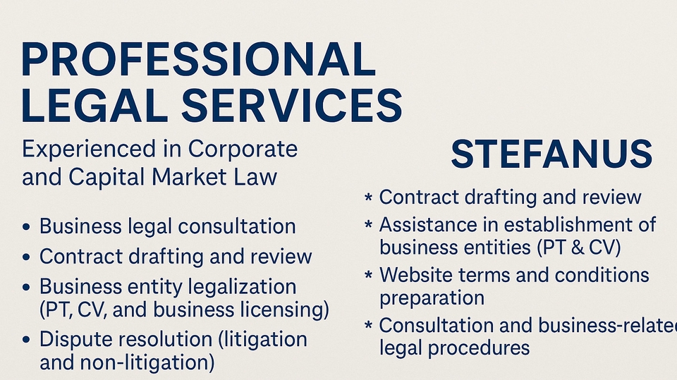 Jasa Perizinan Usaha / Konsultan Perizinan - Paket: Legalitas Usaha (PT/CV) & Dokumen Perizinan