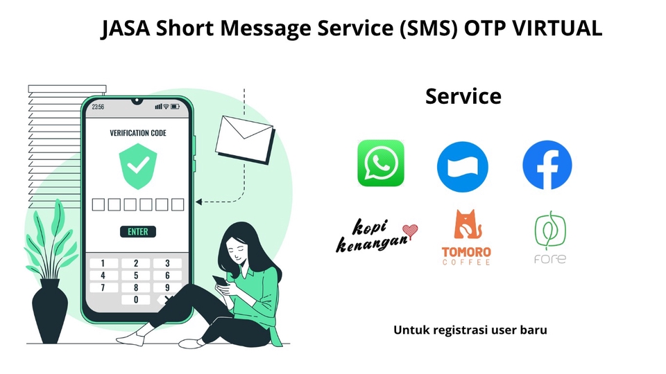 Jasa Lainnya di Gaya Hidup - SMS VIRTUAL PESAN OTP