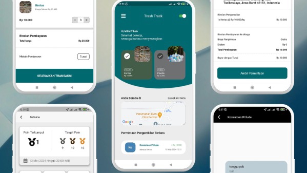 Jasa Pembuatan Aplikasi Mobile Profesional - Aplikasi Bank Sampah, Berbasis Lokasi bisa Custom