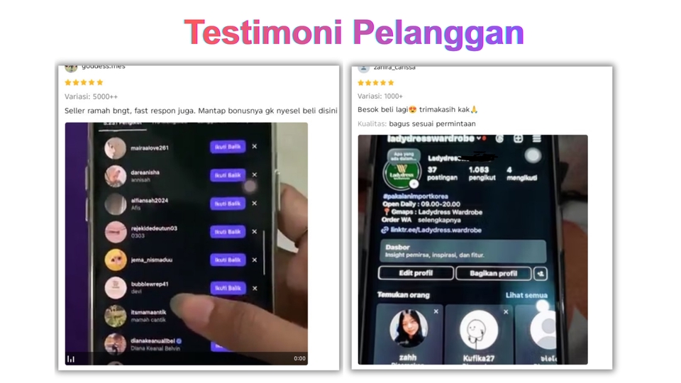 Followers permanen Indonesia, likes asli