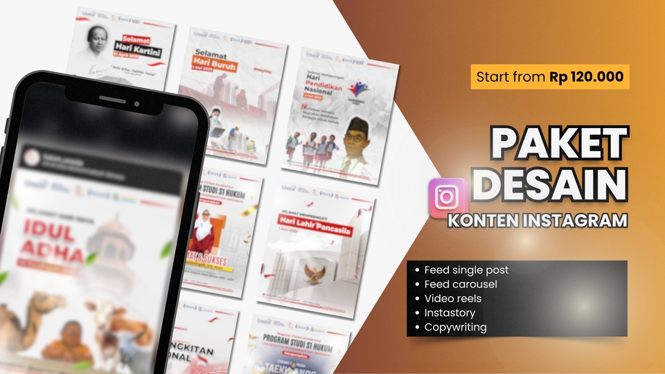 Jasa Digital Marketing / Pemasaran Online Terbaik - Jasa Desain Konten Instagram & Social Media Management (Desain + Copywriting)