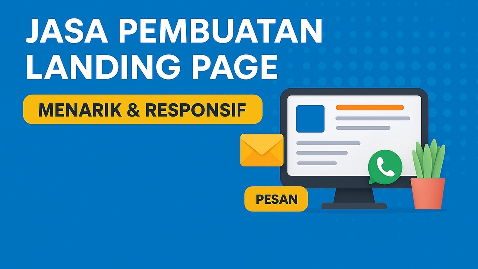 Jasa Web Design / Desain Website Profesional - Design Custom HTML CSS Java Script Landing Page