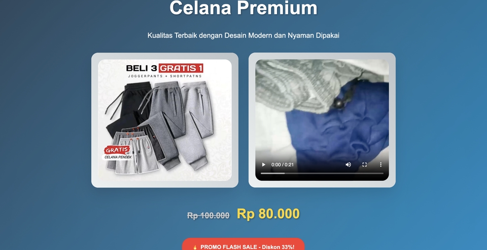 Desain Web - Design Custom HTML CSS Java Script Landing Page - 6