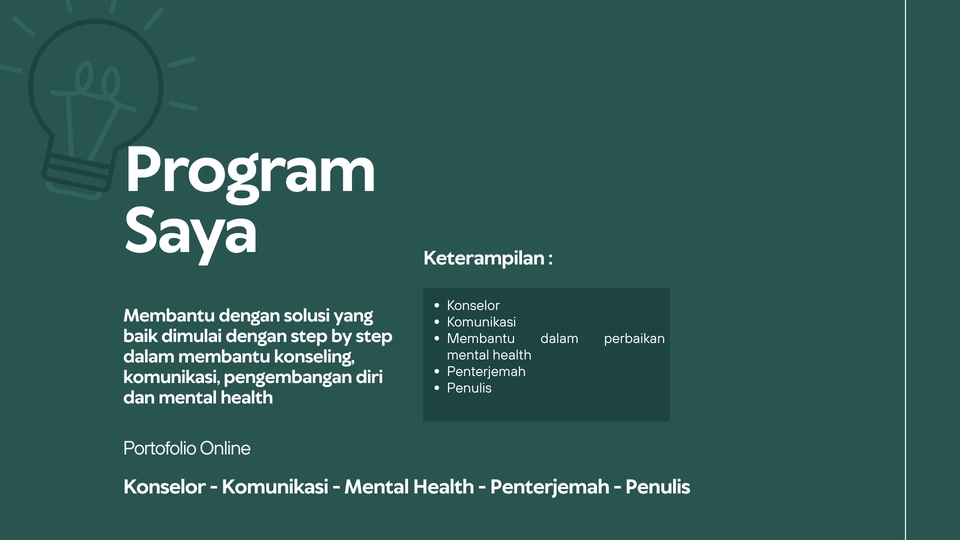 Jasa Lainnya - Komunikasi, Pengembangan Diri, Kesehatan Mental Dan Solusi Bisnis - 4