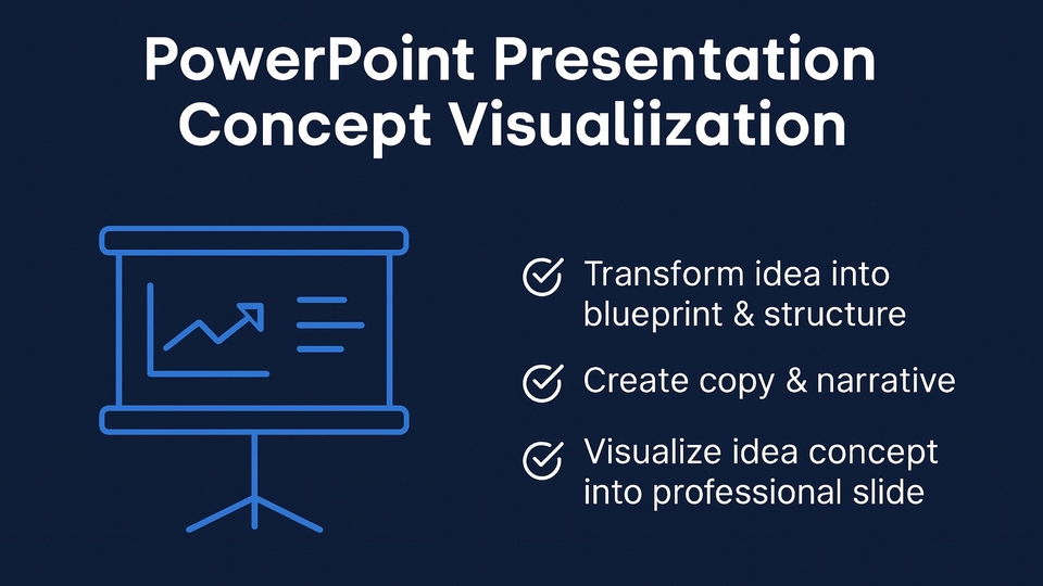 Membantu anda menyelesaikan tugas powerpoint anda dalam pekerjaan, tugas kuliah dan penyamapaian ide