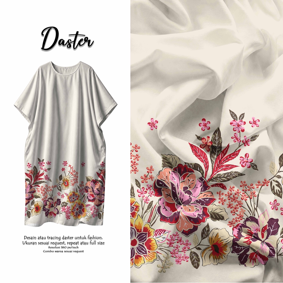 Motif Hijab - Desain kain rayon dan cotton - 2