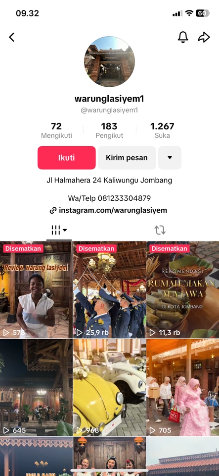 Berikut adalah pekerjaan saya di bidang editor video