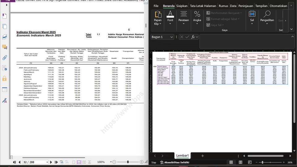 Melakukan input data dari pdf kedalam excel 