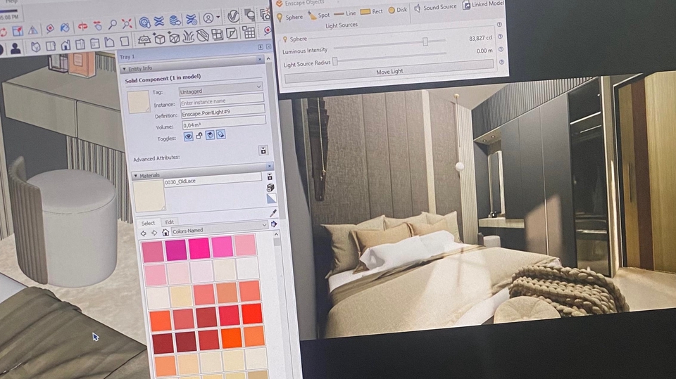 Desain Grafis, Interior, dan Eksterior.