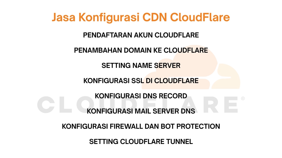 Jasa Konsultan IT Support Terbaik - Jasa Konfigurasi CDN CloudFlare