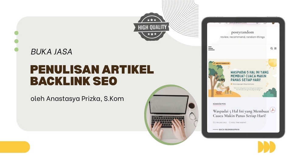 Jasa penulisan artikel backlink seo di postyrandom