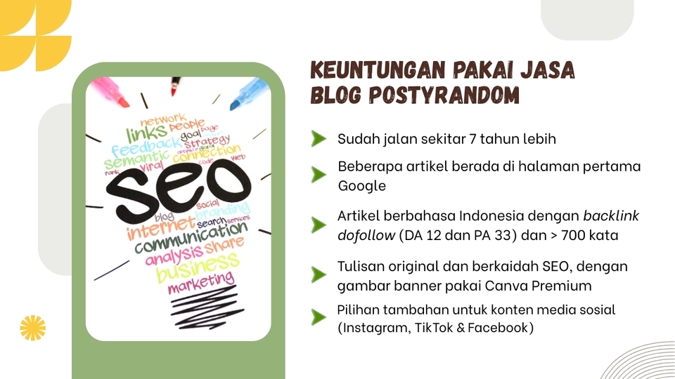 Keuntungan pakai jasa backlink di blog postyrandom