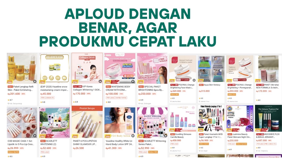 Jasa Upload Produk ke Marketplace atau Toko Online - Jasa Aploud Produk, Optimasi Judul, Deskripsi dan optimasi iklan marketplace dengan cepat