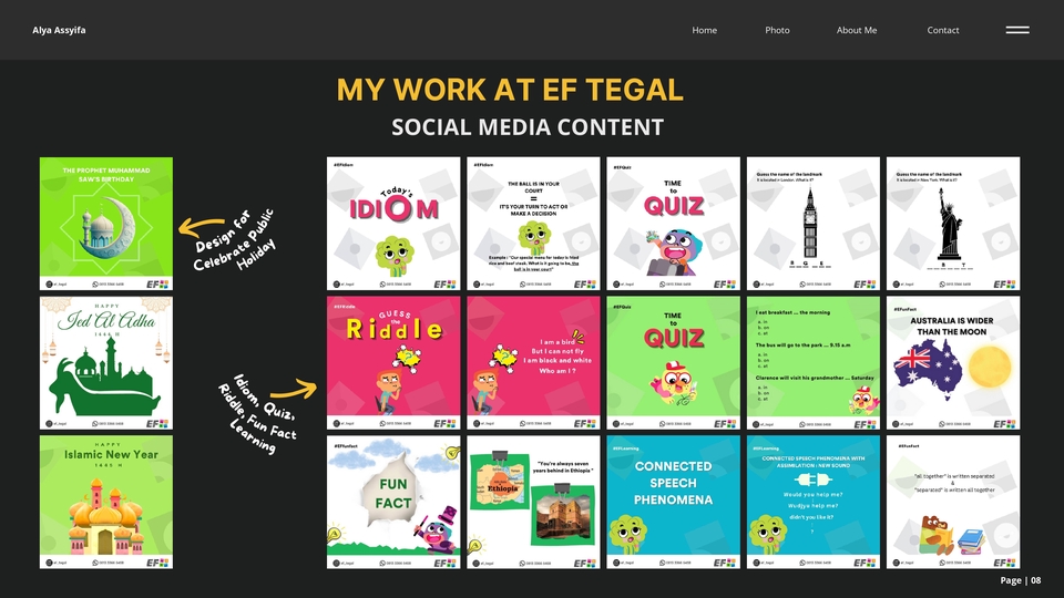 Portfolio as a media social specialist