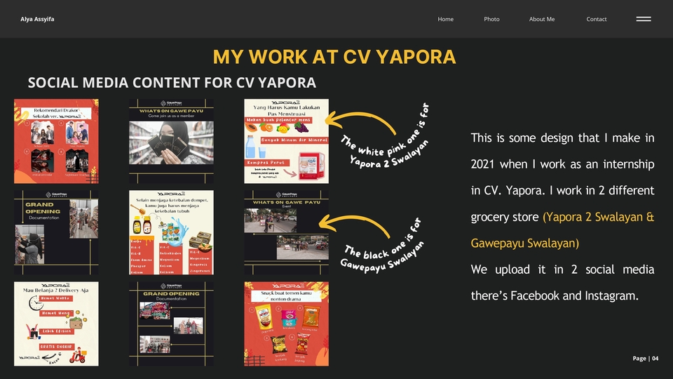 Portfolio as a media social specialist