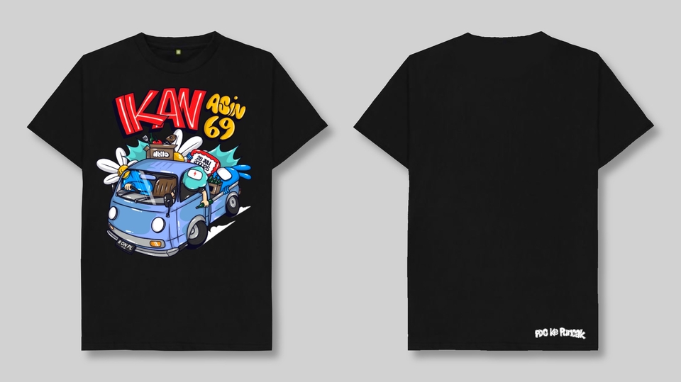 Artwork untuk brand atau merchandise T shirt 