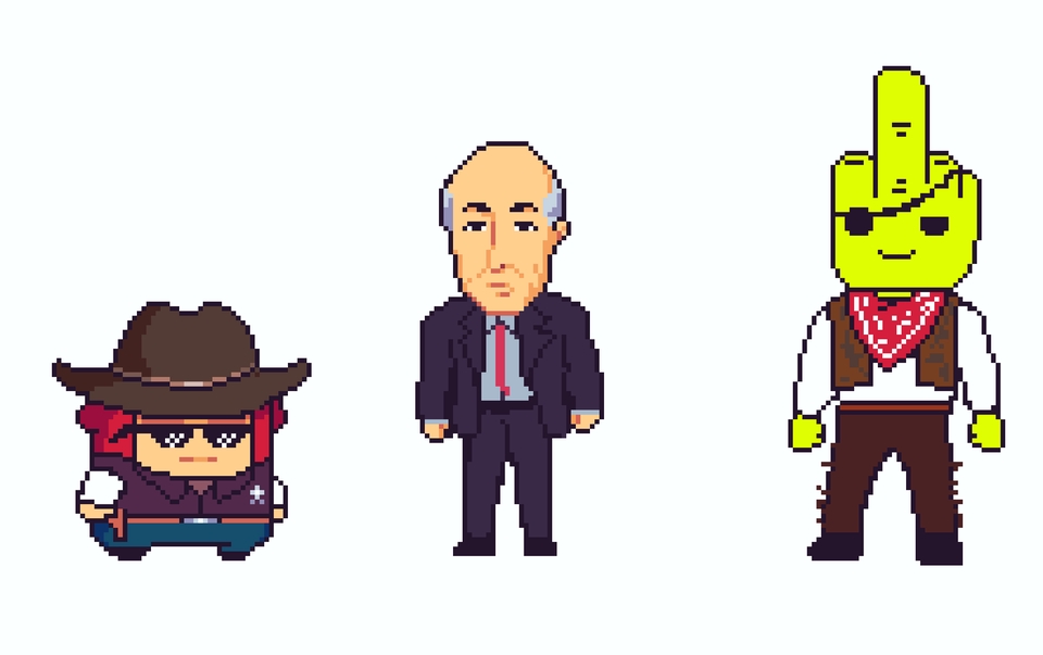 Desain Karakter - karakter pixel art | game asset | illustrasi - 12