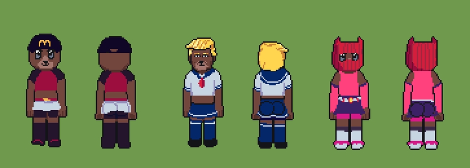 Desain Karakter - karakter pixel art | game asset | illustrasi - 10