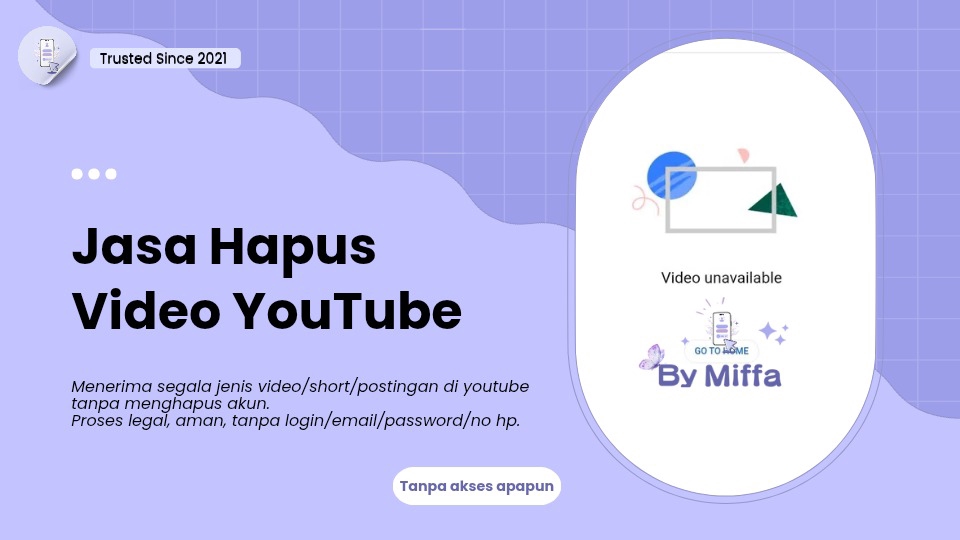 Jasa Lainnya di Gaya Hidup - Hapus Permanen Video YouTube Tanpa Akses