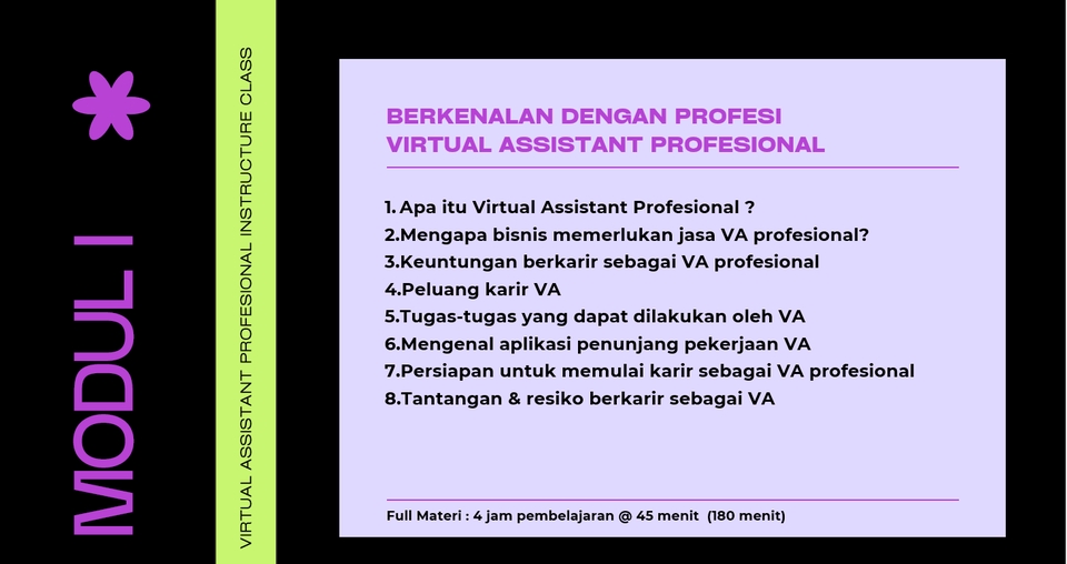 Jasa Lainnya - EBook Modul VA (Virtual Assistant) Profesional Terdiri dari 10 Modul Siap Berkarier - 2