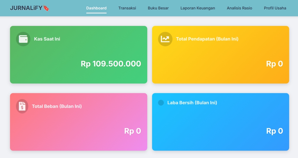 Web Development - Jurnalify - Simple Business Ledger - 2