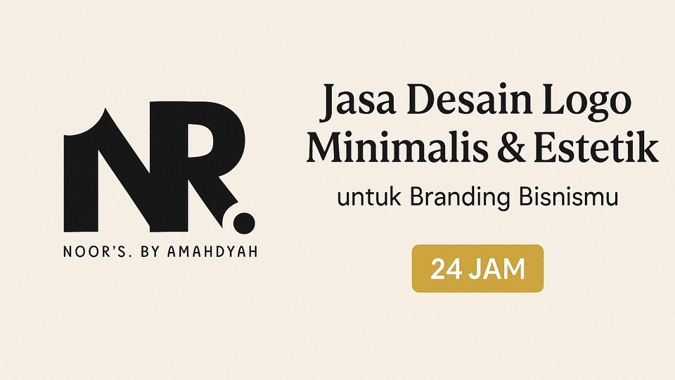 Jasa desain logo minimalis & estetik untuk branding bisnismu dalam 24 jam