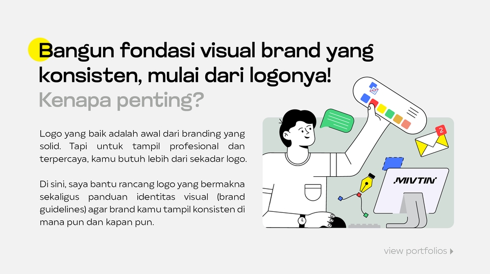 Desain panduan identitas visual (brand guidelines)