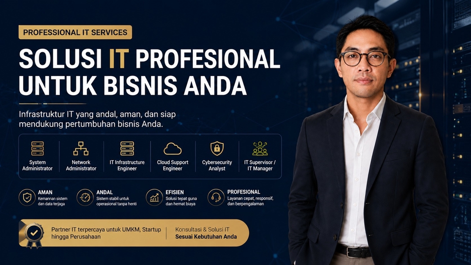 Solusi Lengkap Server, Jaringan, Cloud, Infrastruktur IT, dan Keamanan Sistem