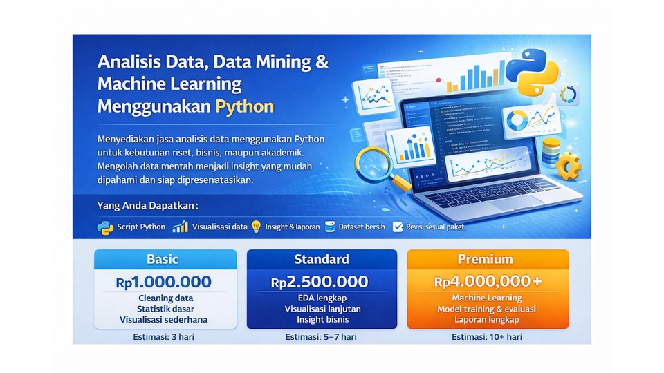 Analisis Data, Data Mining & Machine Learning Menggunakan Python
