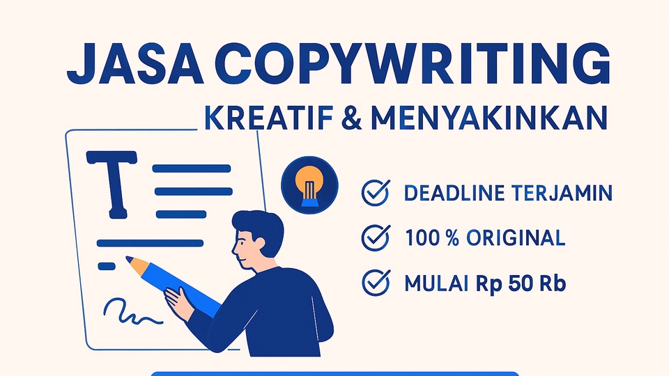 Jasa Copywriting untuk Landing Page dan Deskripsi Produk - Jasa Copywriting | Cepat - Menarik - Efektif