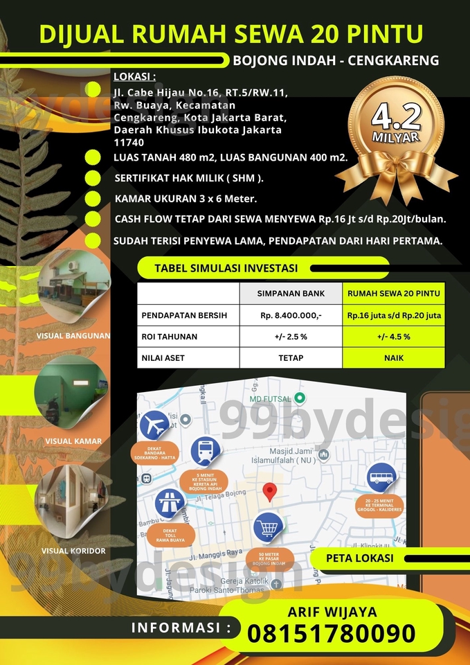 Digital Printing - DESAIN BROSUR PROPERTY, UMKM Aesthetic & Stylish - 5