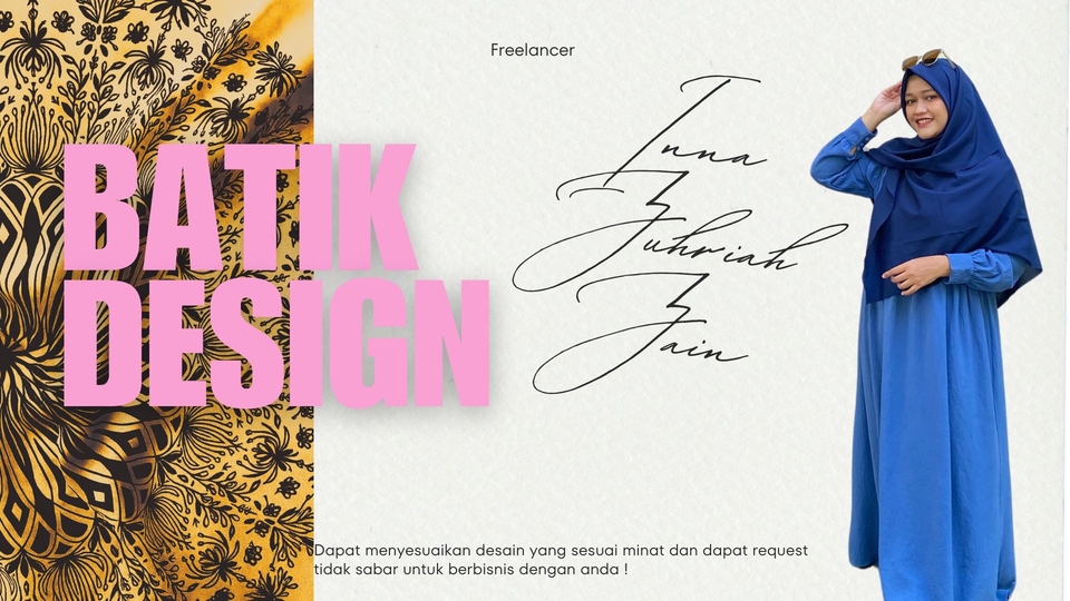 Desain batik, motif, mandala artistik