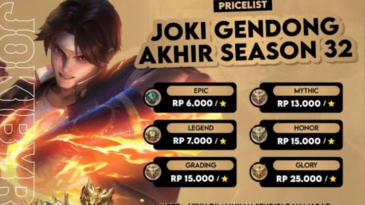 Jasa joki gendong mobile legend