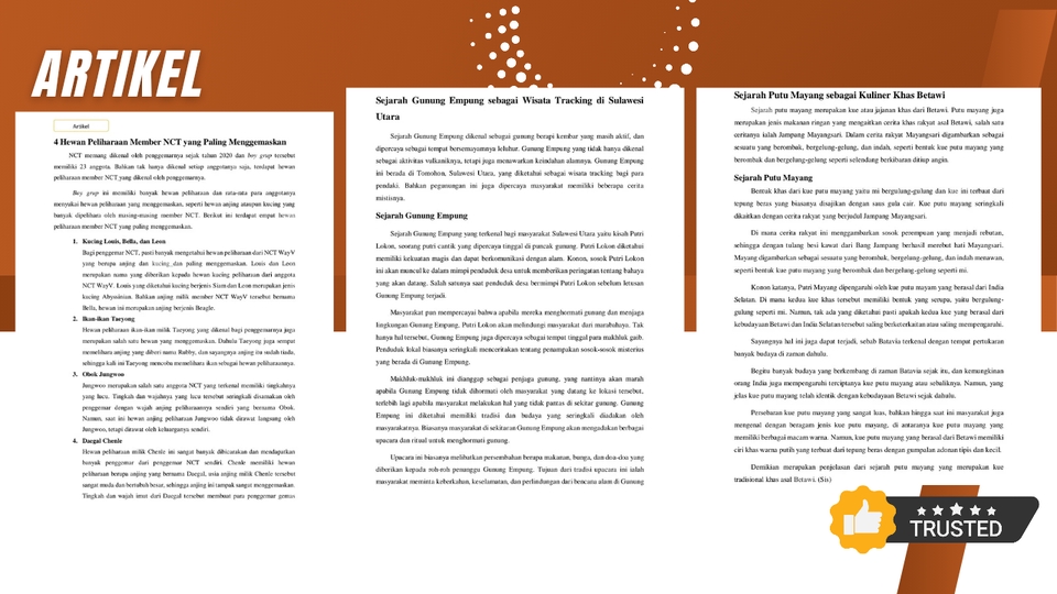 Penulisan Konten - Jasa Penulisan Fiksi dan Ghostwriter (Novel, Script, AU Chat, Cerpen, Dongeng) - 3