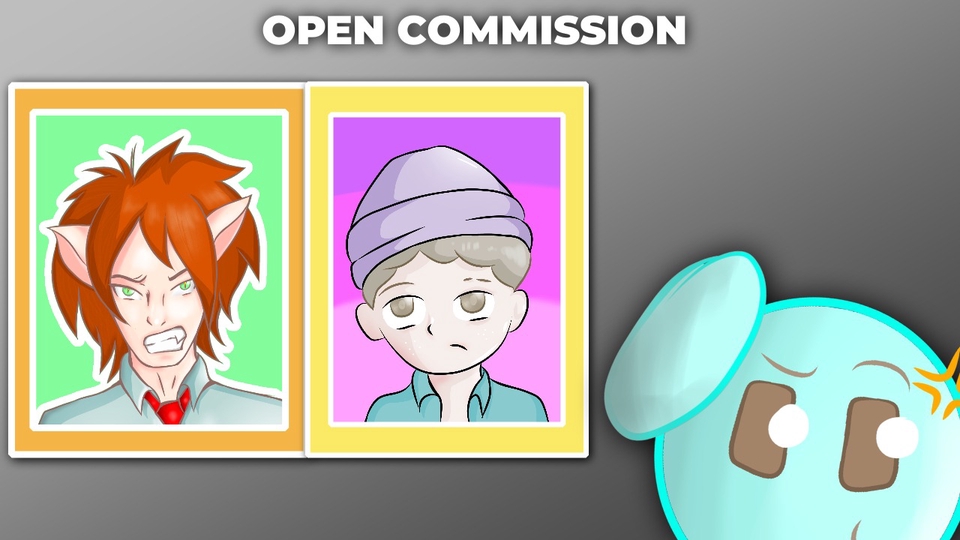 Jasa Desain Maskot dan Karakter Berkualitas - Open COMMISSION art anime