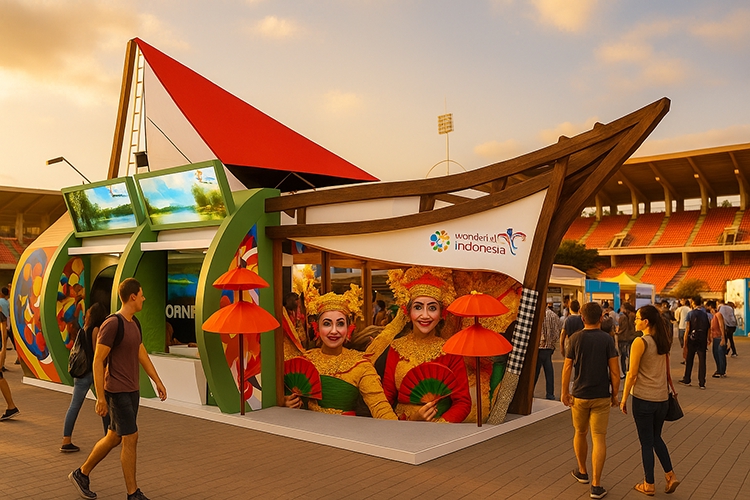 3D & Perspektif - DESAIN 3D BOOTH, STAND, PANGGUNG, LAYOUT PAMERAN CEPAT DAN PROFESIONAL - 3