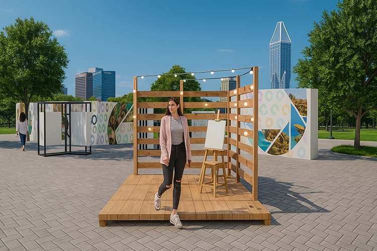 3D & Perspektif - DESAIN 3D BOOTH, STAND, PANGGUNG, LAYOUT PAMERAN CEPAT DAN PROFESIONAL - 10