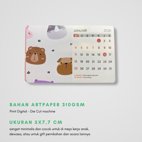 Digital Printing - DESAIN KALENDER MURAH - 15