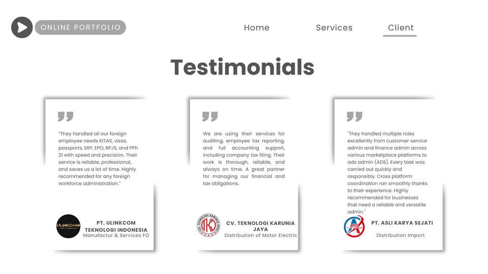 Jasa Lainnya - Freelance Remote: - Finance, Tax & Accounting - HR - Perizinan Umum - Entry Data - Admin Spesialist - 22