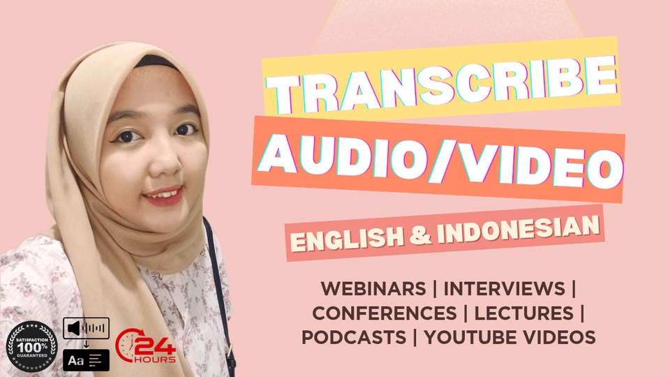 Jasa Transkrip Audio Rekaman Wawancara - Layanan Transkrip Cepat 24 Jam (ID/EN)