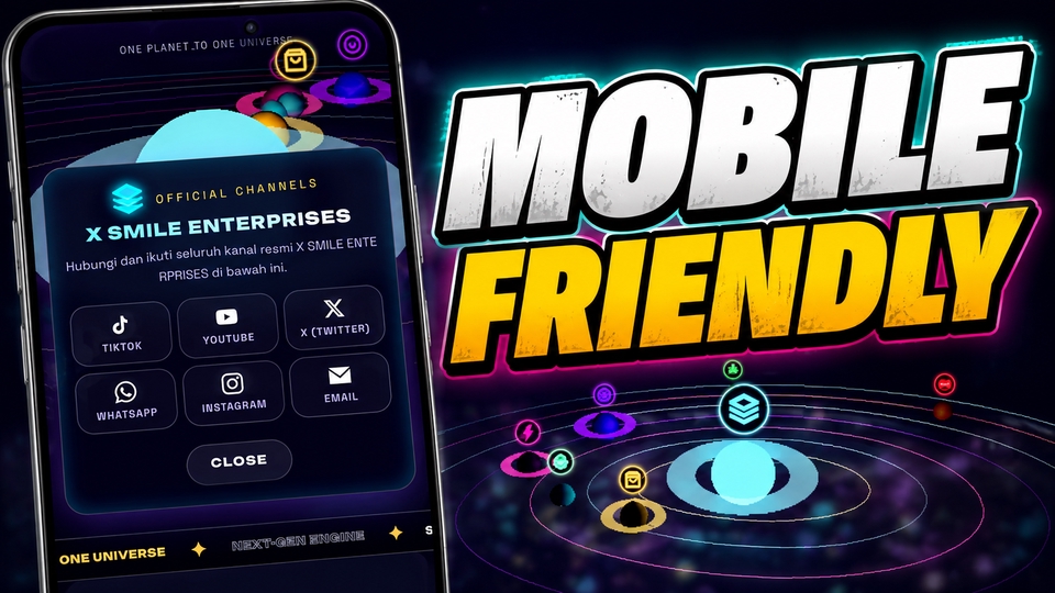 Web Development - GALAXY 3D LANDING PAGE - 2