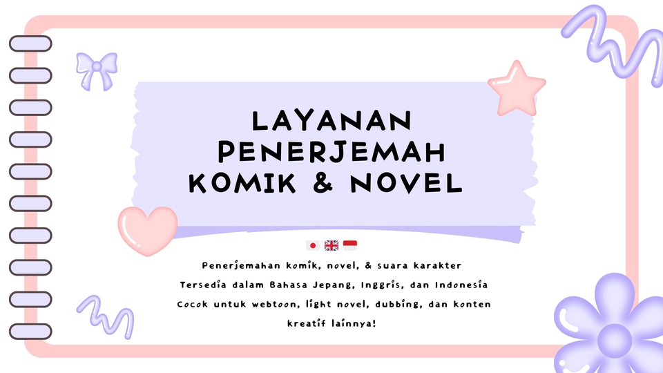 Jasa Penerjemah dan Translate Bahasa Mandarin - Multilingual Comic & Novel Translator | ENG・JPN・ID
