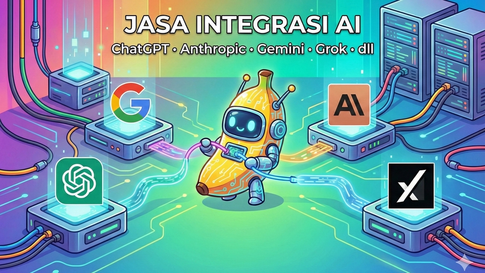 Jasa integrasi ai, chatgpt, anthropic, gemini, grok, claude