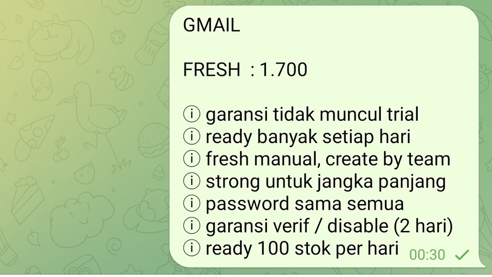 Jasa membuat 100 gmail fresh
