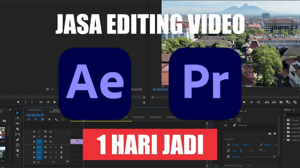 Jasa Editing Video Online Berkualitas & Profesional - Edit Video satu hari jadi