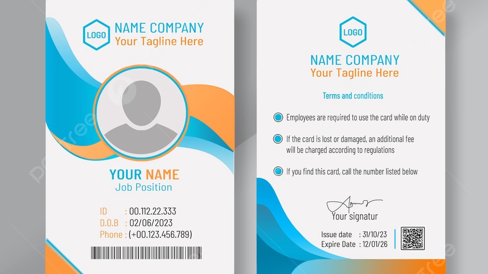 Jasa Desain ID Card Karyawan - Desain ID Card